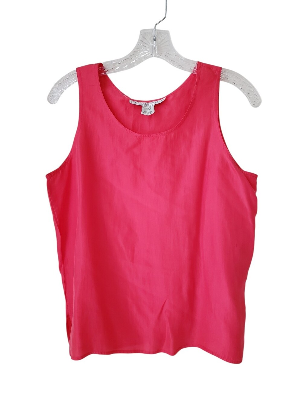 Vintage Christine Parker Coral Silk Top
